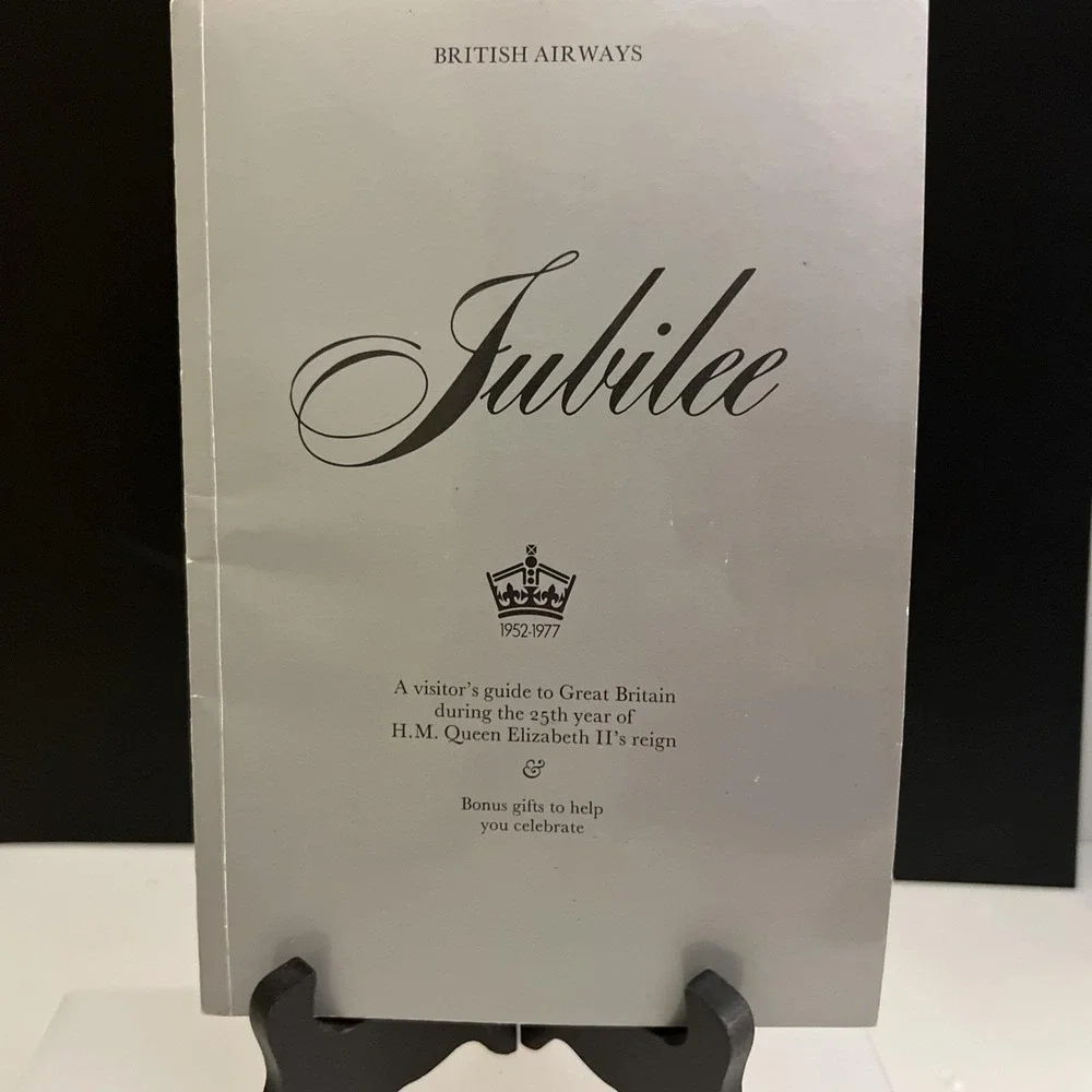 British Airways Visitor's Guide to Queen Elizabeth's 25th Year Jubilee 1977
